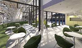 Entwurfsplanung Foyer und Cafe  - FMG -  Tina Assmann