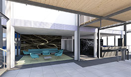 Entwurfsplanung Foyer und Cafe  - FMG -  Tina Assmann