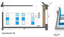Umgestaltung der Aufenthaltsbereiche in einem Büro - M-Sendling -  Tina Assmann