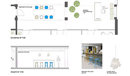 Umgestaltung der Aufenthaltsbereiche in einem Büro - M-Sendling-  Tina Assmann